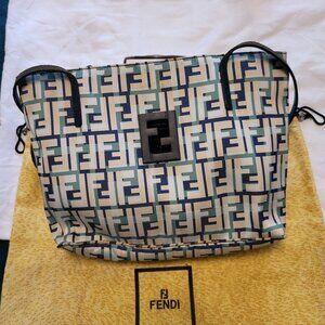 Fendi multicolor Zucca Canvass Shoulder Bag